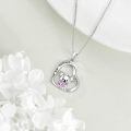 wholesale 925 Sterling Silver Koala Heart Pendant Necklace-0-2