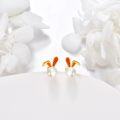 wholesale 14K Gold Pearl Bunny Ear Studs - Adorable Rabbit s for Girls and Women-0-3