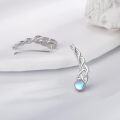 wholesale Sterling Silver Moonstone Celtic Crawler Earrings with Intricate Designs, Hypoallergenic Elegant Gift for Women-0-1