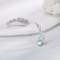 wholesale 925 Sterling Silver Celtic Knot Blue Moonstone Stud Earrings For Women-0-1