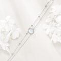 wholesale 925 Sterling Silver Opal Pendant Bracelet With Adjustable Chain-0-4