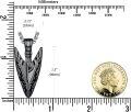 wholesale  Black Arrowhead Norse Rune Pendant Necklace for Men-0-5