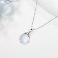 wholesale 925 Sterling Silver Pink Rose Quartz Teardrop Pendant Necklace-0-18