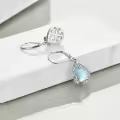 wholesale 925 Sterling Silver Opalite Drop Earrings Wholesale with Leverbacks - Celtic Style Jewelry for Women-0-3