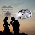 wholesale Sterling Silver Moissanite 1 3ct D VVS1 Men s Ring Customizable-0-4