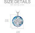 wholesale TOUPOP Tree Celtic Knot Necklace 925 Sterling Silver Pendant Family Tree Necklace With Circle Crystal Jewelry Gifts For Women Friends Mother Birthday -0-1