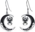 wholesale TOUPOP Sterling Silver Bat/cat/spider/ghost Pumpkin/wolf Earrings For Women Halloween Dangle Drop Moon Earrings Anniversary Birthday Gothic Jewelry Gift For Her Mom Daughter Girlfriend Siter -0-0