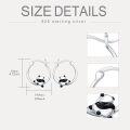 wholesale Dolphin/paw/sloth/hummingbird/panda Hoop Earrings For Women S925 Sterling Silver Huggie Hoop Dolphin/paw/sloth/hummingbird/panda Earrings, Christmas Gifts For Women Daughter Sister Girlfriend Birthday Anniversary Mothers Day -0-3