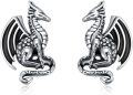 wholesale 925 Sterling Silver Cute Dragon Stud Earrings for Women - Animal Shape Jewelry-0-0