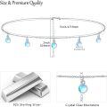 wholesale 925 Sterling Silver Moonstone Choker Necklace 4mm Gemstone Women's Elegant Jewelry Gift-0-1