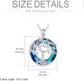 wholesale Tree Of Life Necklace 925 Sterling Silver Tree Of Life Pendant Necklace With Crystal Family Tree Jewelry For Women -0-3