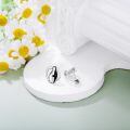 wholesale 925 Sterling Silver Penguin Earrings Wholesale In Heart Shape Design-0-2