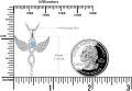 wholesale 925 Sterling Silver Angel Birthstone Necklace with 12 Crystal Gemstones for Women-0-2