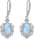 wholesale Sterling Silver Moonstone Lapis Lazuli Larimar Pink Opal Peridot Amethyst Earrings-0-25