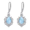 wholesale 925 Sterling Silver Elegant Purple Teardrop Earrings Wholesale With Crystal Accents-0-25