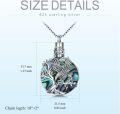 wholesale TOUPOP Toupo Eagle Urn Necklace For Ashes Sterling Silver Eagle Cremation Jewelry For Ashes With Abalone Shell Memorial Jewelry Gifts For Women Men Gifts -0-3