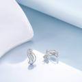 wholesale 925 Sterling Silver Elegant Penguin Stud Earrings-0-2