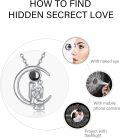 wholesale 925 Sterling Silver Love on the Moon Family Pendant Necklace for Mom and Daughter Gifts-0-4