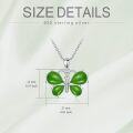 wholesale 925 Sterling Silver Green Jade Butterfly Pendant Necklace for Women-0-4