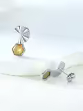 TOUPOP Sterling Silver Cubic Zirconia Stud Earrings For Women Gifts-0-4