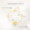 wholesale Gold 925 Sterling Silver Cross Virgin Mary Adjustable Bracelet -0-4