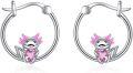 wholesale 925 Sterling Silver Axolotl Heart Stud Earrings for Girls and Women Gift Ideas-0-0