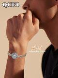 wholesale 925 Sterling Silver Ox Bull Horoscope Sign Charm Chain Link Bracelet for Men-0-2