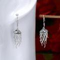 wholesale Silver Jellyfish Drop Earrings - 925 Sterling Silver Oceanic Inspired Gift for Her-0-2