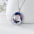TOUPOP Sterling Silver Crystal Unicorn Pendant Necklace-0-4