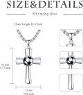 wholesale 925 Sterling Silver Cross with Soccer Ball Sports Pendant Necklace for Men-0-3