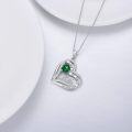 wholesale 925 Sterling Silver & Birthstone Mom Heart Pendant Necklace - I Love You Always Forever Gift for Mother Wife Grandma-0-5