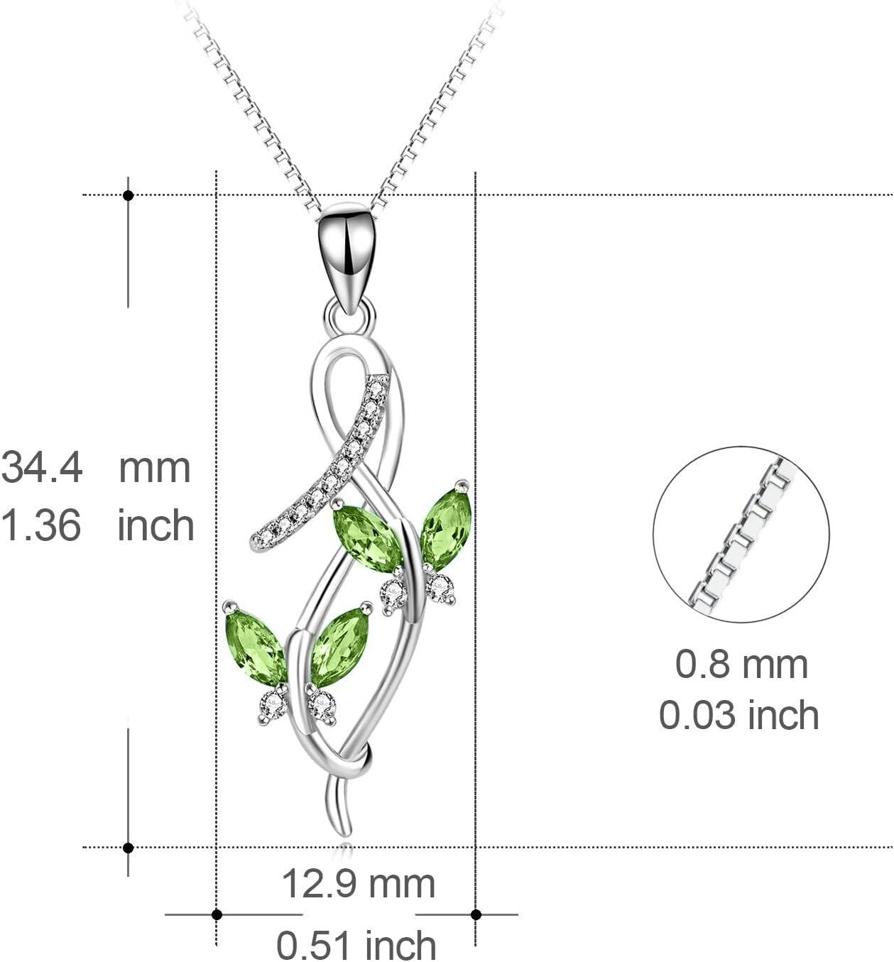 Sterling Silver Austrian Crystal Infinity Butterfly Pendant Necklace-0-2