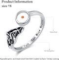 wholesale 925 Sterling Silver Mustard Seed Faith Cross Ring for Women Men Adjustable Open Finger Thumb Christian Jewelry Gift-0-4