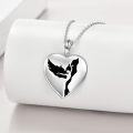 wholesale 925 Sterling Silver White Gold Plated Phoenix Pendant Necklace for Women, Tarnish Resistant, Elegant Gift for Her-0-1