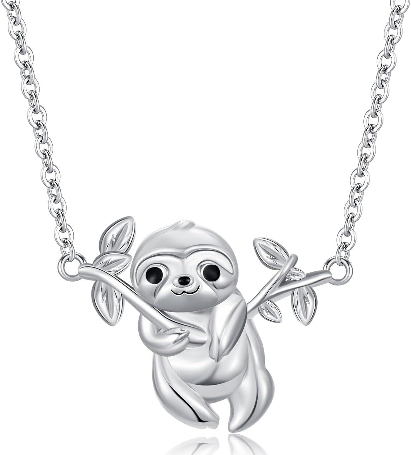 Sterling Silver Stone Cute Butterfly Infinity Pendant Necklace for Women-0-0
