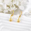 wholesale Gold 925 Sterling Silver Yellow Gold Tear Drop Lever Back Dangle Earrings for Women-0-2