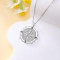 wholesale 925 Sterling Silver Moissanite Compass Pendant Necklace for Women and Men-0-1