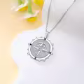 wholesale 925 Sterling Silver Moissanite Compass Pendant Necklaces Wholesale for Women and Men-0-1