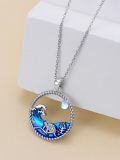 wholesale 925 Sterling Silver Sea Wave Turtle Pendant Necklaces for Women Ocean s for Her-0-2
