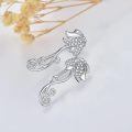 wholesale 925 Sterling Silver Butterfly Cz Stud Earrings Swirl Wing For Women-0-2
