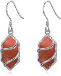 wholesale 925 Sterling Silver Gemstone Hexagon Drop Dangle Earrings Fine Jewelry Gifts for Women-0-0
