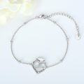 wholesale 925 Sterling Silver Graduation Heart Charm Bracelet for Women Girl's Gift-0-3