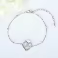 wholesale 925 Sterling Silver Graduation Heart Charm Bracelet Wholesale for Women Girl's Gift-0-3
