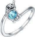 wholesale TOUPOP Elephant Ring 925 Sterling Silver Finger Rings For Women Wife Mom Daughter Jewelry Gift -0-0