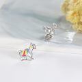 wholesale 925 Sterling Silver Colorful Horse Charms For Jewelry Making-0-2