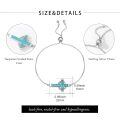 wholesale 925 Sterling Silver & Synthetic Turquoise Crown of Thorns Cross Bracelet – 22mm Faith Jewelry Gift-0-3