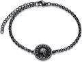 wholesale 925 Sterling Silver Gothic Skull Memento Mori Bracelet for Men-0-0