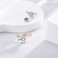 wholesale 925 Sterling Silver Bird Flower Stud Earrings for Women-0-2