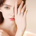 TOUPOP Sterling Silver Crystal Infinity Love Heart Rings For Women-0-2
