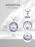 wholesale Lotus Necklace 925 Sterling Silver Flower Crystal Pendant Jewelry Birthday Gifts For Women Sister Wife Grandma Nana Anniversary -0-1